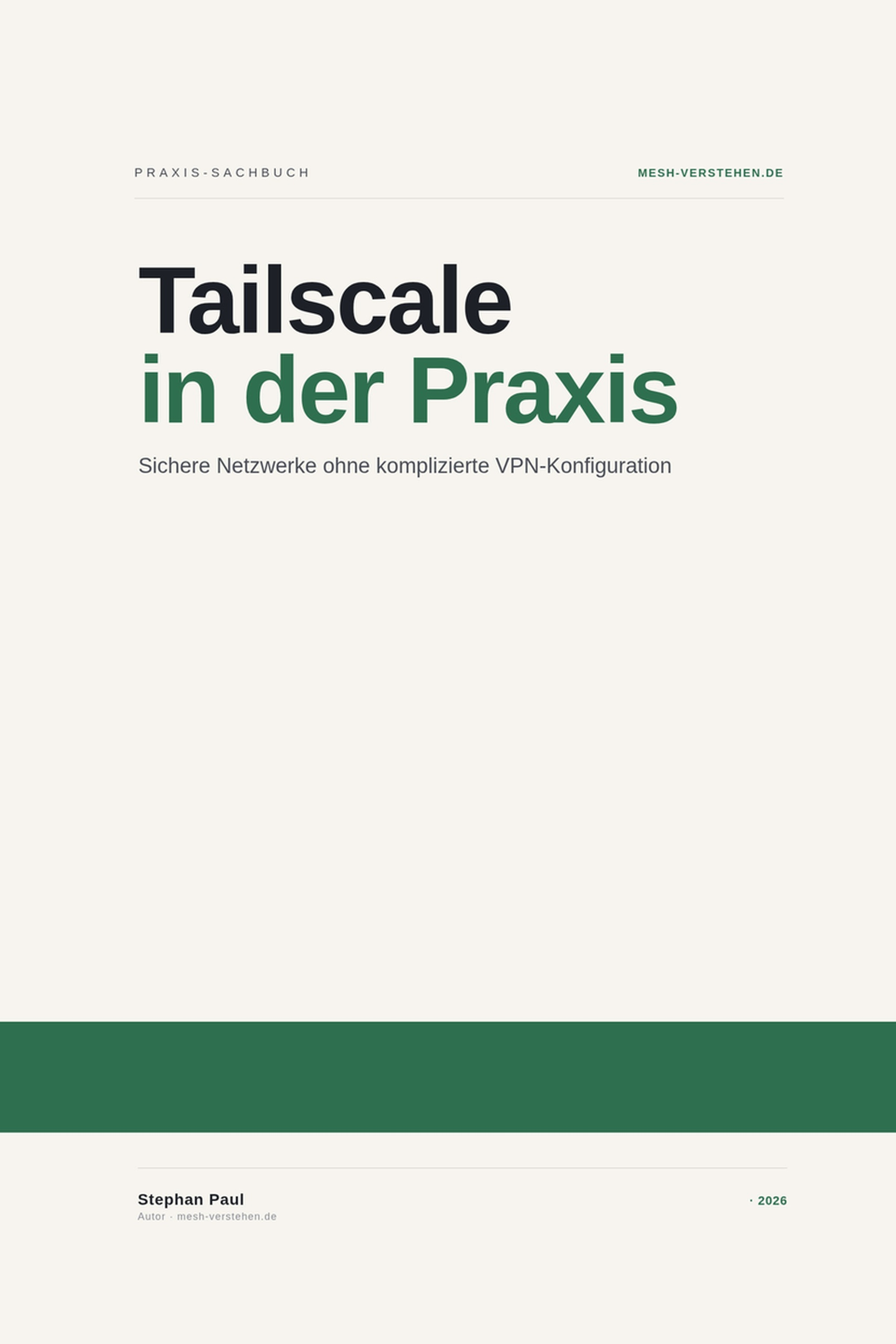Buchcover: Tailscale in der Praxis